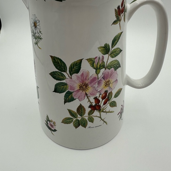 Botanical Pitcher Made In Stoke On Trent England 9x8.5” - Picture 5 of 11